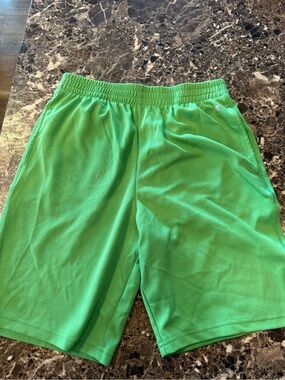 Champion Bright Green Mesh Athletic Shorts